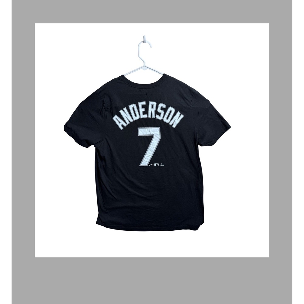 Women's XL Nike Tim Anderson White Sox SS T Shirt (Black) - Picture 2 of 4
